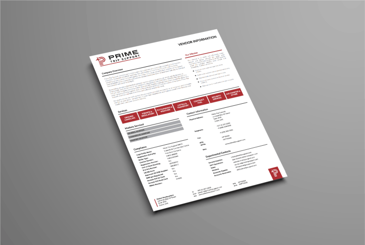 Vendor Information Packet